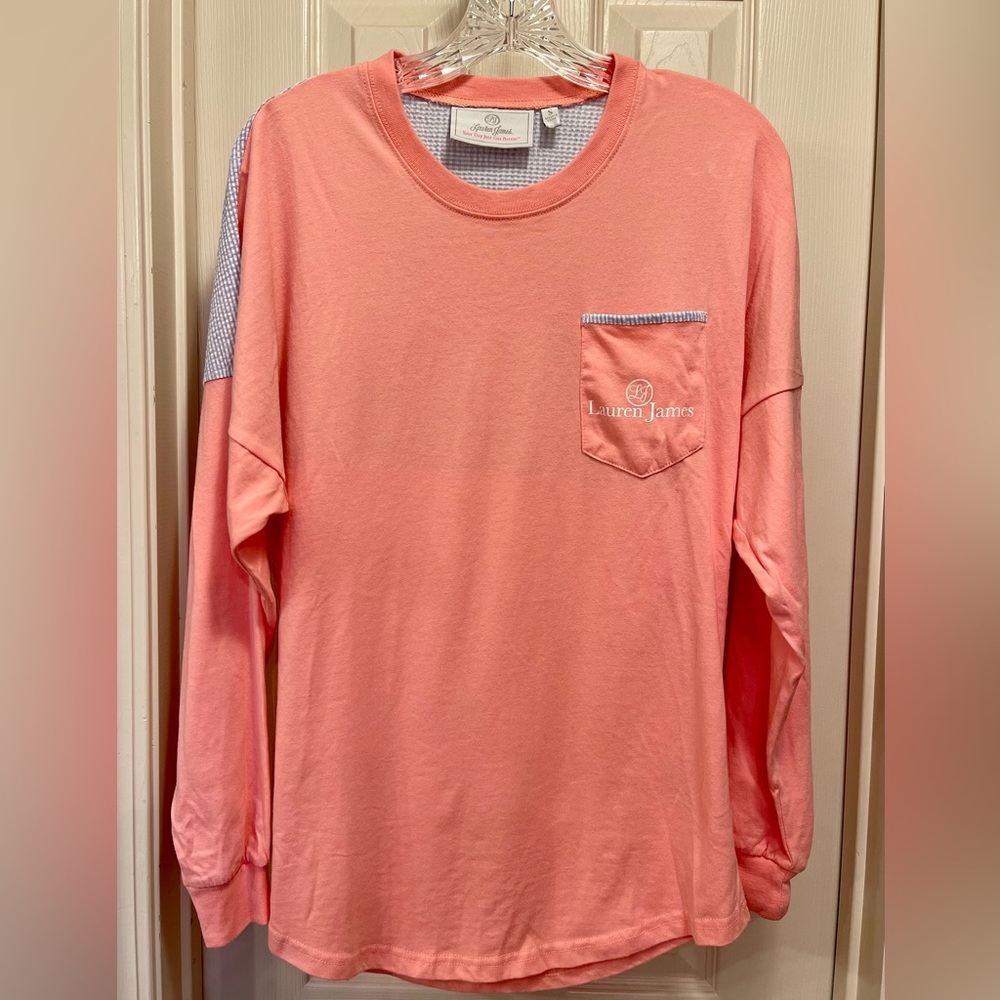 Never Worn Lauren James Long Sleeve Beachcomber Pocket Tee